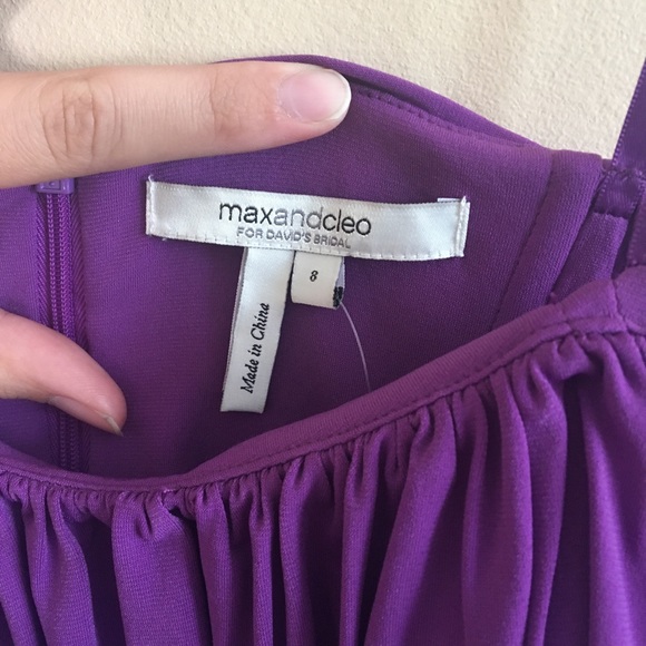 Max & Cleo Short Purple Dress - Picture 6 of 8